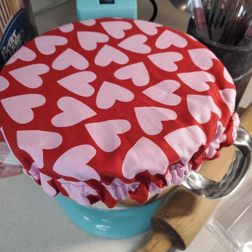 Valentine's Day Rose / Heart Reversible KitchenAid Mixer Mixing Bowl Cover Decor
